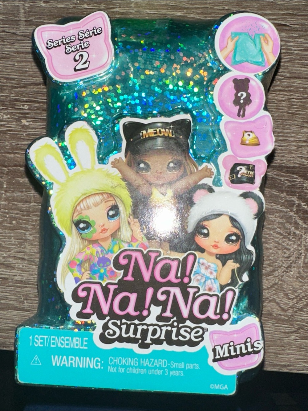 Minis Teal Glitter Collectible Toy